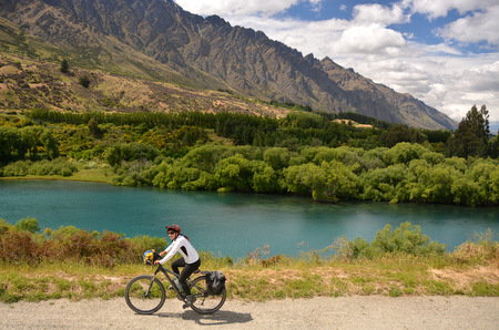 Judit towards Gibbston Valley