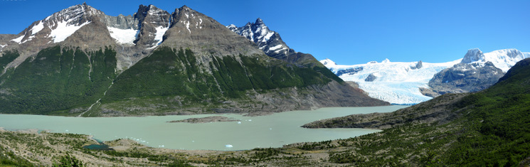 Panorama del glaciar Dickson